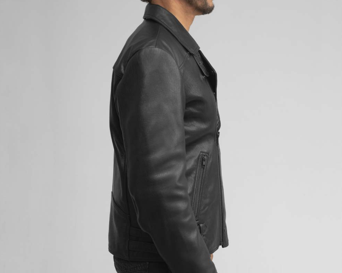 Leather Biker Jacket - Men's Fashion - Lambskin - Domanico - WBM2800NZ-FM