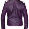 Leather Motorcycle Jacket - Women's - Purple Lambskin Leather - 6832-17-UN