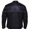 Leather Motorcycle Jacket - Men's - Lightweight - Two Tone - Black With Gray - 6049-18-UN