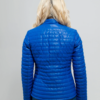Vegan Leather Puffer Jacket - Women's - Blue - Skylar - WBL-1010VGL-FM