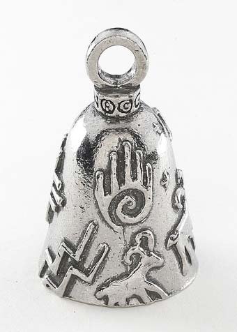 Kokopelli - Pewter - Motorcycle Guardian Bell® - Made In USA - SKU GB-KOKOPELLI-DS