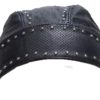 Leather Skull Cap with Studs - Biker Durag - SKU AC007-13-DL