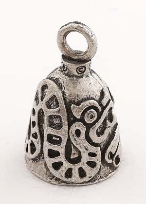 Chinese Dragon - V-Twin - Pewter - Motorcycle Guardian Bell - Made In USA - SKU GB-CHINESE-DRAG-DS