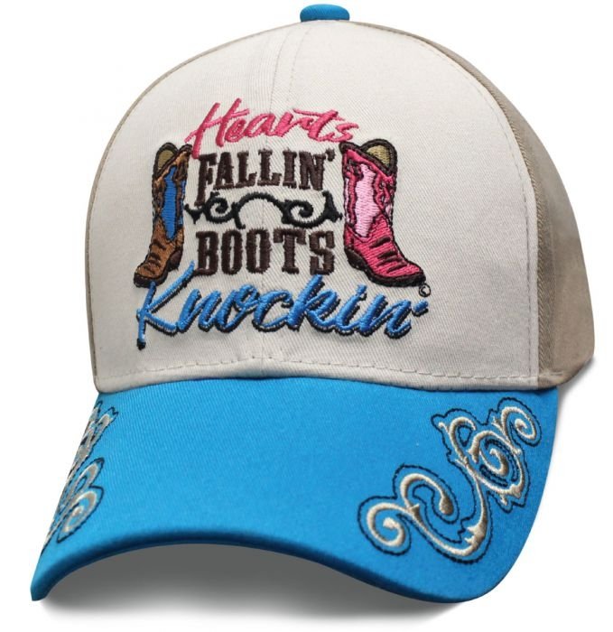 Hearts Fallin - Boots Knockin - Baseball Cap - SKU SHFBKN-DS