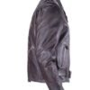 Embossed Eagle Retro Brown Motorcycle Jacket with Side Laces and Live To Ride - SKU MJ703-09-DL
