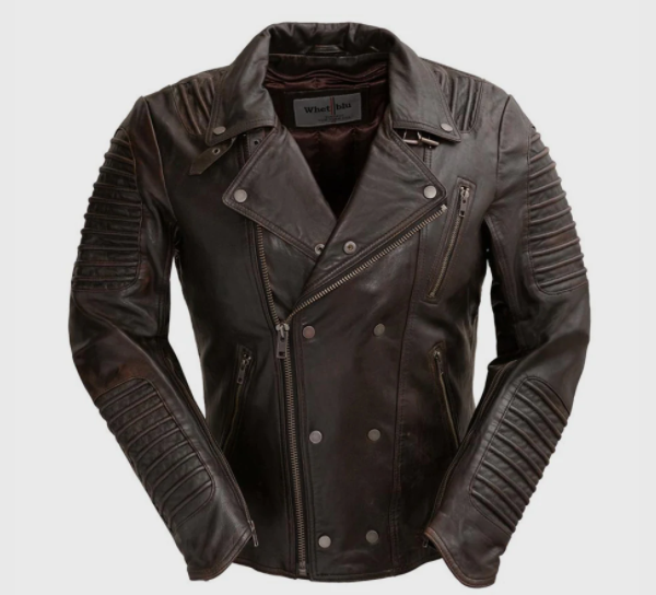 Leather Fashion Biker Jacket - Men's - Six Colors - Brooklyn - WBM2806-FM