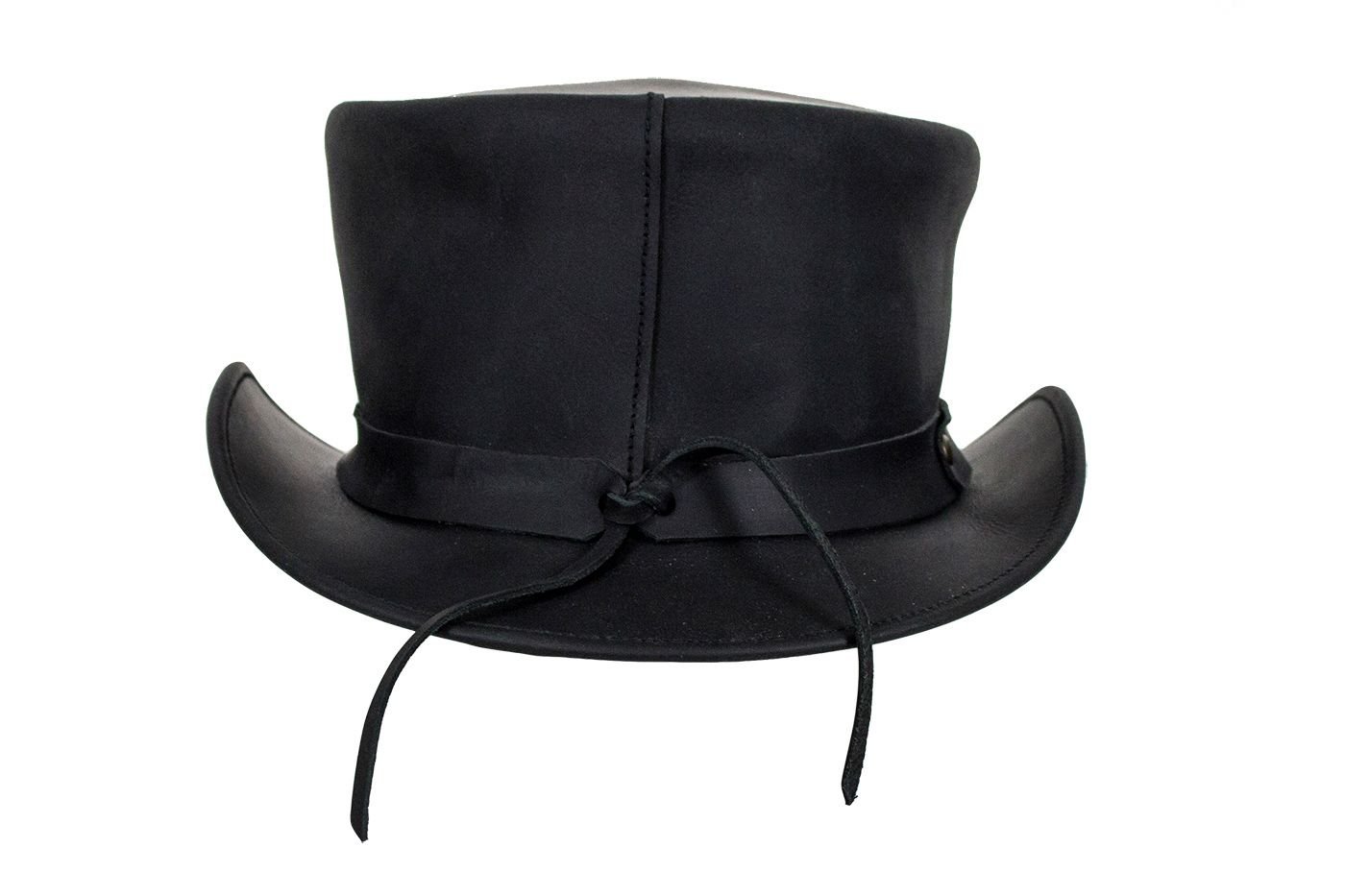 Deadman Top Hat - Men's - Black Leather - HAT1-11-DL