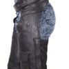 Leather Motorcycle Chaps - Braid Design - Men or Women - Naked - C326-11-DL