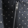Black Leather Motorcycle Jacket - Women's - Handcrafted Studs - Claudia - WBL1723-FM