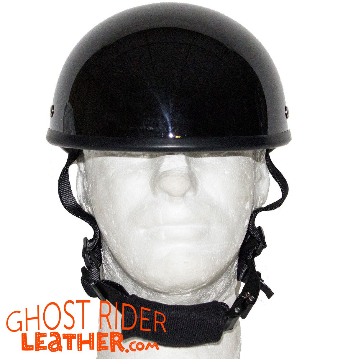 Novelty Motorcycle Helmet - Flat or Gloss Black - Classic Shorty - CLASSIC-NOV-HI Size Chart