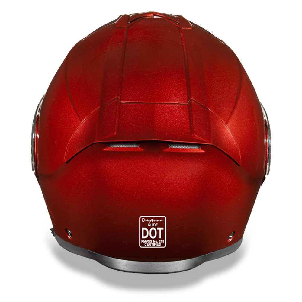 DOT Motorcycle Helmet - Black Cherry - Modular - Full Face - MG1-BC-DH