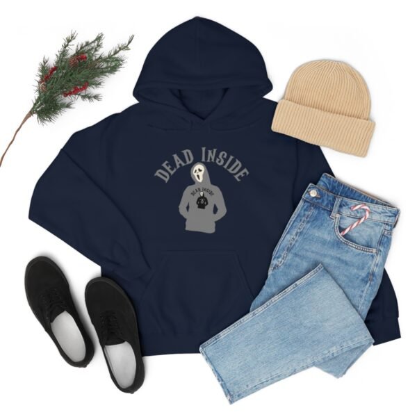 Dead Inside - Hoodie Wearing A Hoodie x4 - Unisex Heavy Blend Hooded Sweatshirt - Dark Colors