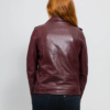 Leather Motorcycle Jacket - Women's - Choice of 5 Colors - Rebel - WBL1390-WB