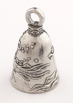 Mermaid - Pewter - Motorcycle Guardian Bell® - Made In USA - SKU GB-MERMAID-DS