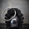 Indian Skull - Pewter - Motorcycle Spirit Bell - Made In USA - SKU BB69-DS