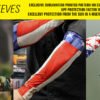 Solar Sleeves - USA Flag - Sun Protection While Riding Motorcycle - SOLSL4-DS