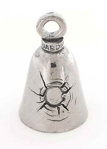 Bullet Hole - Pewter - Motorcycle Guardian Bell - Made In USA - SKU GB-BULLET-HOLE-DS