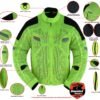 Mesh Motorcycle Jacket - Men's - High Visibility Green - Up To 5XL - DS765-DS