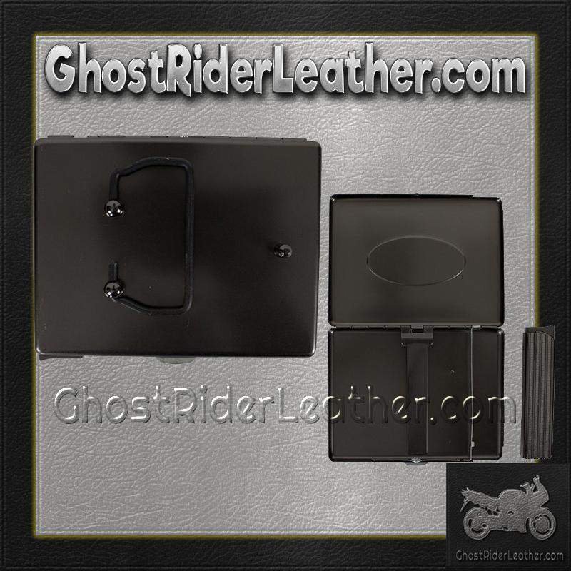 Metal Cigarette Case - Skull and Wings Design - Biker Gift Ideas - CG8-DL