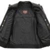 Leather and Twill Motorcycle Jacket - Men's - Up To Size 5XL - Biker Jacket - Daredevil- FIM260TW-FM