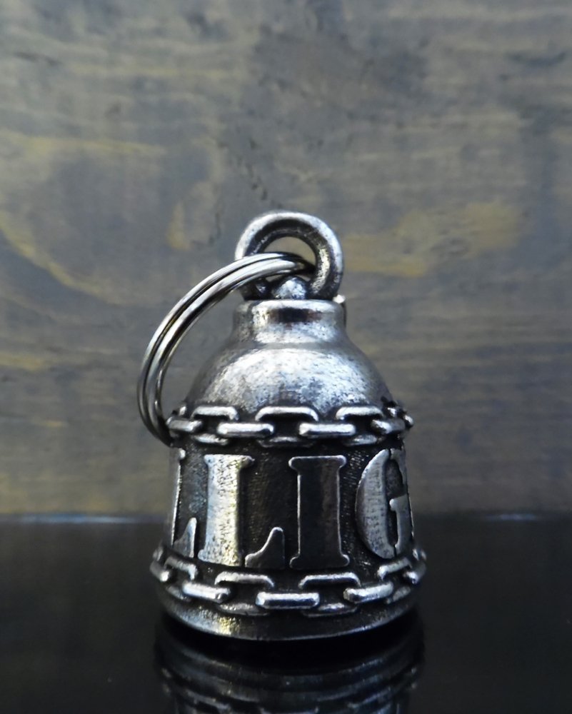 DILLIGAF - Pewter - Motorcycle Spirit Bell - Made In USA - SKU BB95-DS