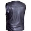 Leather Motorcycle Vest - Men's - Up To 7XL - Ultra - Braid - 319-00-UN