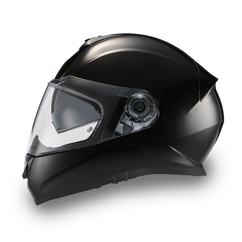 DOT Motorcycle Helmet - Detour - Hi Gloss Black - Full Face - DE1-A-DH