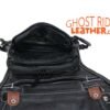 Leather Thigh Bag - Gun Pocket - Black - Touch of Brown - Motorcycle - AC1029-11-BRN3T-DL