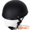 Novelty Motorcycle Helmet - Flat Black - Eagle Style - Shorty - H501-11-DL