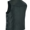 Leather Motorcycle Vest - Men's - Side Laces - Up To 66 - DS106-DS