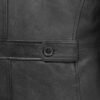 Leather Coat - Men's - Black - Fashion Leather Jacket - Parker - WBM6006-FM