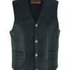 Leather Motorcycle Vest - Men's - Buffalo Nickel Snaps - Gun - Up To 9XL - DS115-DS