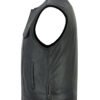 Leather Motorcycle Vest - Men's - Perforated - Club - Up To 8XL - DS183-DS