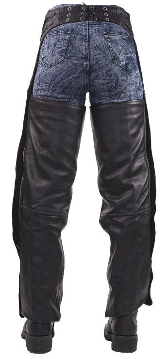 Leather Assless Chaps - Braid Design - Men or Women - C4326-04-DL