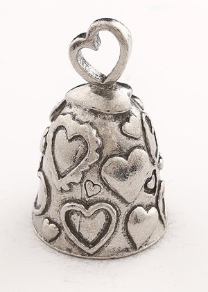Heart - Pewter - Motorcycle Guardian Bell® - Made In USA - SKU GB-HEART-DS