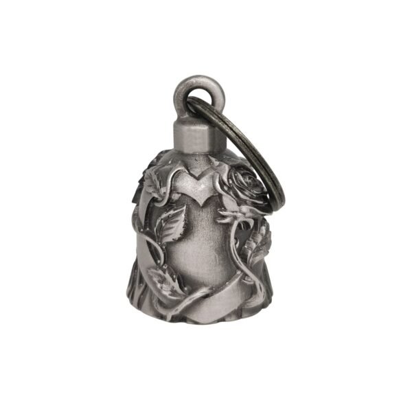 Motorcycle Ride Bell - 3D - Heart With Rose - Spirit Bell - Gremlin - DBL16-L-DL