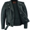 Leather Motorcycle Jacket - Men's - Armored - Up To 12XL - DS761-DS