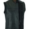 Leather Motorcycle Vest - Men's - Gun Pockets - Up To 12XL - Big and Tall - DS177-DS