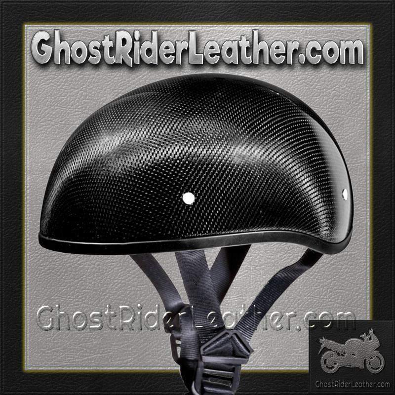 Real Carbon Fiber DOT Daytona Skull Cap Motorcycle Helmet With Or Without Visor - SKU D2-G-GNS-DH