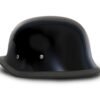 Novelty Motorcycle Helmet - High Gloss Black - Big German - 1005A-DH