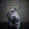 Live To Ride Canada - Pewter - Motorcycle Gremlin Bell - Made In USA - SKU BB52-DS