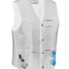 Leather Motorcycle Vest - Men's - Buffalo Nickel Snaps - Gun Pockets - Up To 8XL - DS116-DS