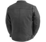 Leather Motorcycle Jacket - Men's - Black - Commuter - FIM277CDMZ-FM