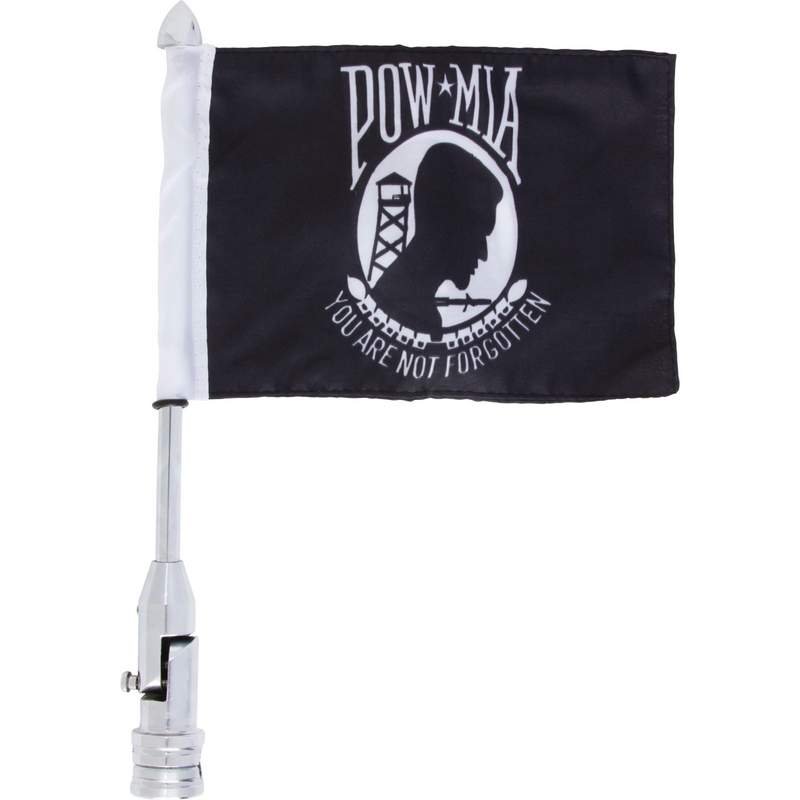 Motorcycle Flag Pole Mount - POW MIA Flag - Accessories - BKFLAGPM-DS