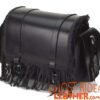 Motorcycle Sissy Bar Bag - Fringe - Braid - Biker Gear Storage - SB73-DL