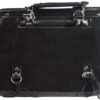 Black PVC Motorcycle Saddlebags With Hook - For Motorcycle Storage - SKU SD4079-HOOK-DL