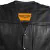 A Men's Classic Motorcycle Club Vest - Leather - Concealed Carry Pockets - MV8014-DL