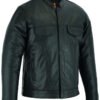 Leather Shirt - Men's - Full Cut - Up To Size 5XL - Concealed Carry Pockets - DS788-DS