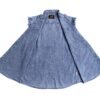 Denim Work Shirt - Men's - Sky Blue - Sleeveless - Flap Pockets - MSLW-SKY-BLUE-DL