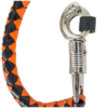 Get Back Whip in Black and Orange Leather - 42 Inches - Motorcycle Accessories -  GBW9-11-DL